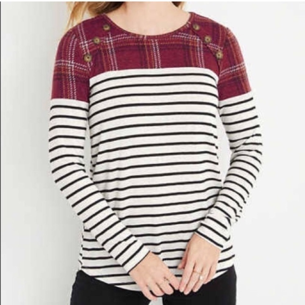 NWT Maurices Two Toned Blouse